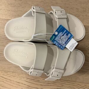 Skechers Dual Buckle Arch-Comfort Slide Sandals | Women’s Size 9